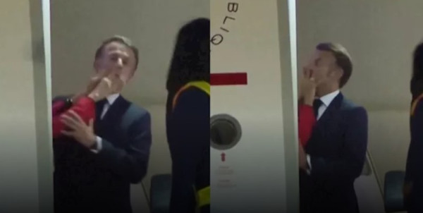 “شاهد حصريا” فيديو لحظة تلقي ماكرون صفعة من زوجته 2025 كامل