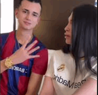 فيديو ميرا النوري مع الشاب البرشلوني