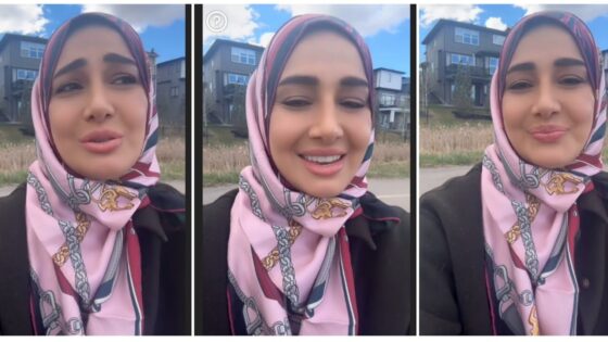 “شاهد حصريا” صور حلا شيحة بالحجاب في كندا 2025