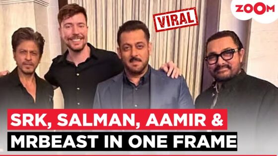 “شاهد” فيديو لقاء مستر بيست مع شاروخان سلمان خان و عامر خان في Joy Forum