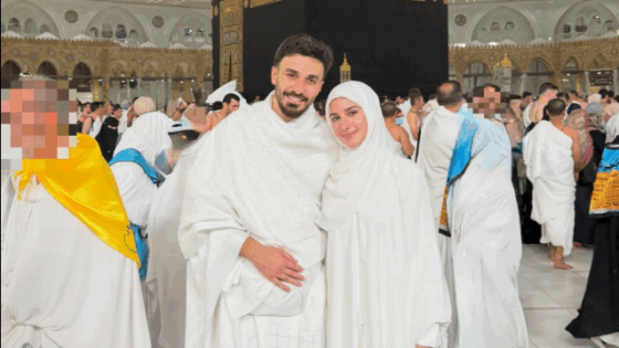 فيديو شيرين بيوتي مع زوجها في العمرة